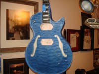 Here are some of the early stage shots just after applying the first coats of blue stain. : Jewel 2014
