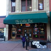 The weather was absolutely awesome for this January weekend. Here outside The Celtic Fox, we were ready for a three-day a marathon of marvelous music!